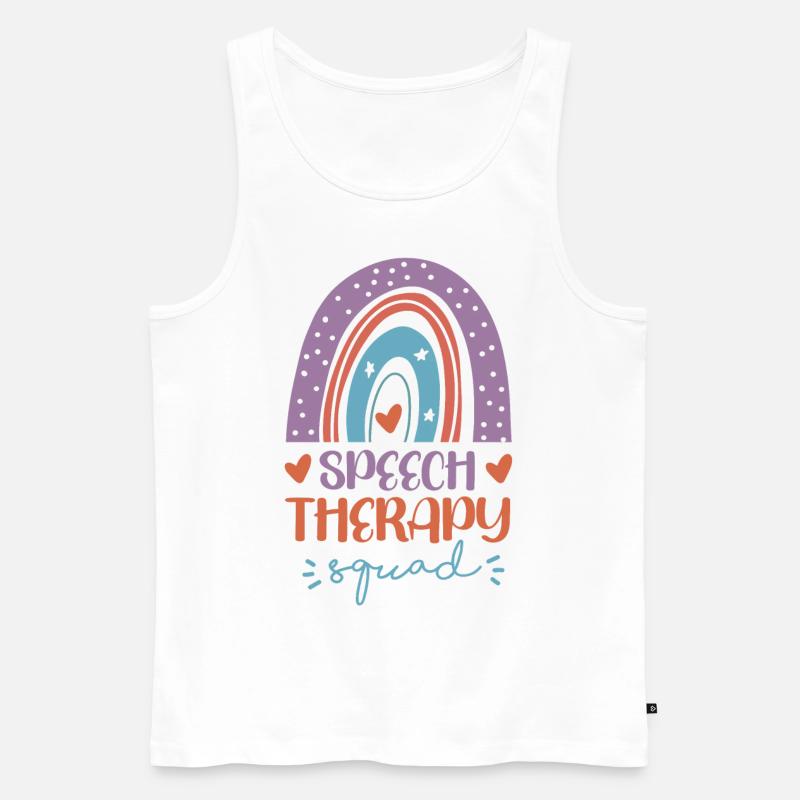 Speech Therapist Therapy Assistant - Männer Premium Bio Tank Top - Weiß