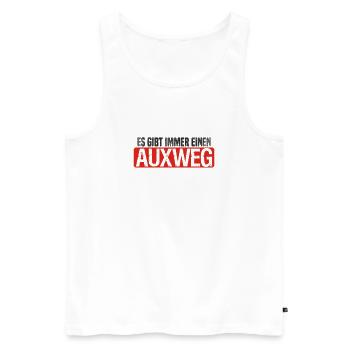 Es gibt immer einen AUXweg - Männer Premium Bio Tank Top - Weiß - Vorne - Michal (187cm)