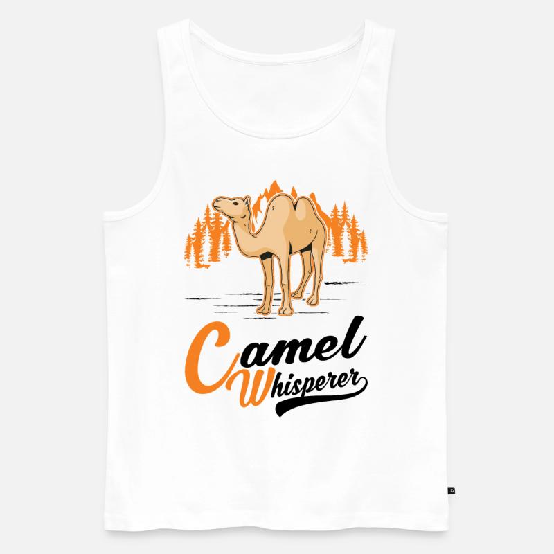 Kamelflüsterer Kamel Flüsterer Großkamel - Männer Premium Bio Tank Top - Weiß