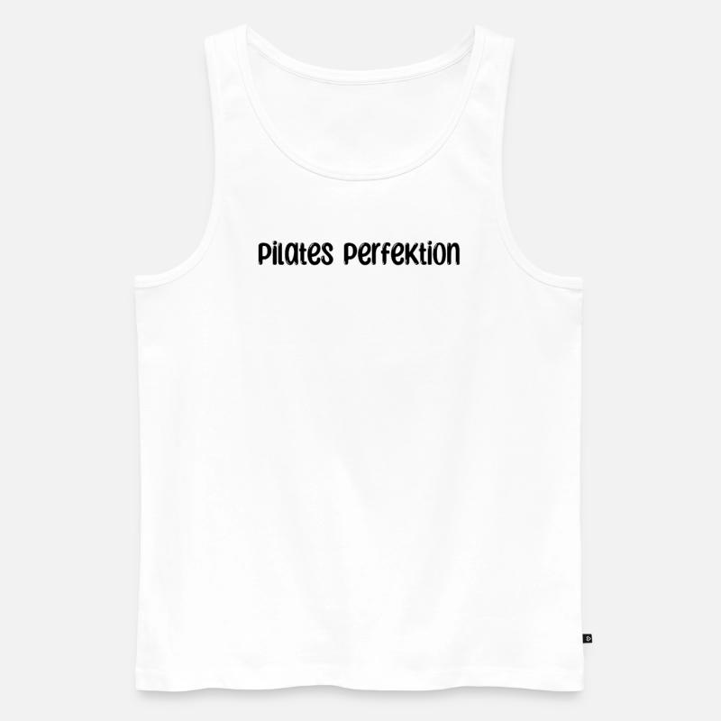 Pilates - Pilates Perfektion - Männer Premium Bio Tank Top - Weiß