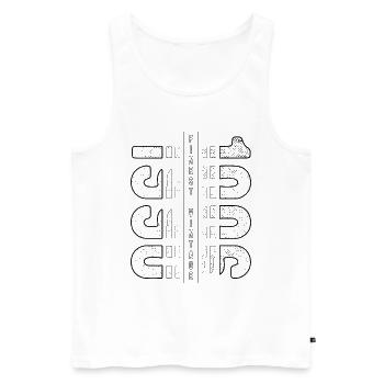 Finest Vintage 1996 Geburtsjahr 1996 Geburtstag - Männer Premium Bio Tank Top - Weiß - Vorne - Michal (187cm)