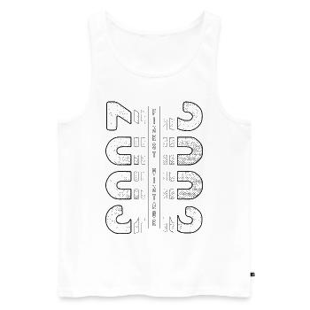 Finest Vintage 2003 Year of birth 2003 Birthday - Men's Premium Organic Tank Top - white - Front - Michal (187cm)