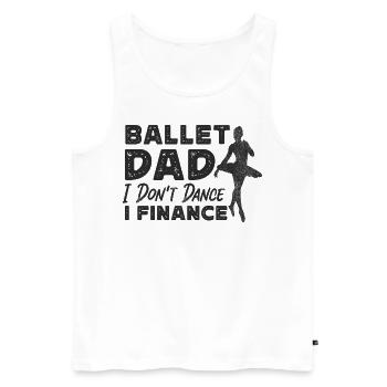 Ballet Danseuse Danse Ballerine - Débardeur bio Premium Homme - blanc - Devant - Michal (187cm)