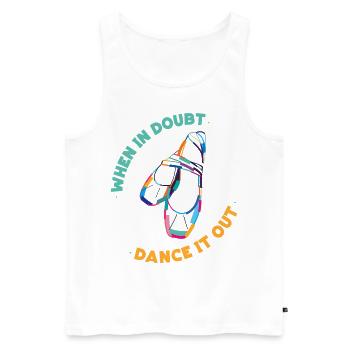 Ballet Dancer Dance Girl Ballerina - Männer Premium Bio Tank Top - Weiß - Vorne - AI Model Male 178 light (178cm)