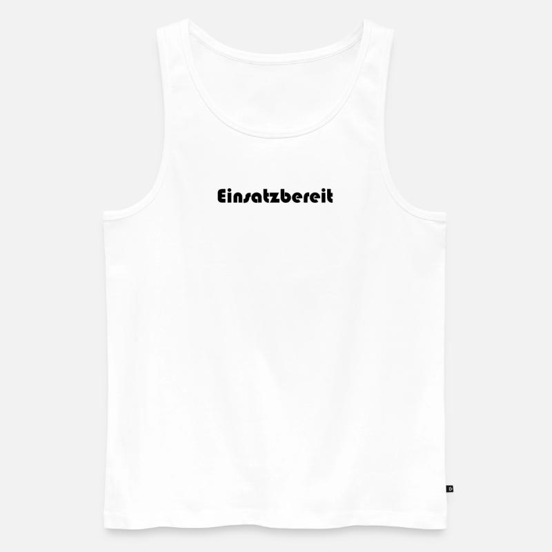 Feuerwehr - Einsatzbereit - Männer Premium Bio Tank Top - Weiß