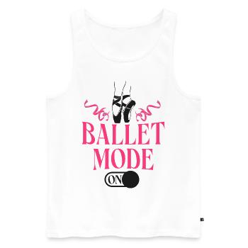 Ballet Dancer Dance Girl Ballerina - Männer Premium Bio Tank Top - Weiß - Vorne - Michal (187cm)