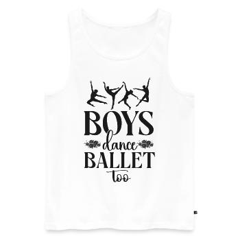 Ballet Dancer Dance Girl Ballerina - Männer Premium Bio Tank Top - Weiß - Vorne - Michal (187cm)