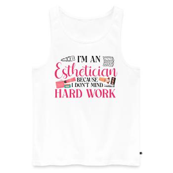 Cute Licensed Esthetician Skincare - Männer Premium Bio Tank Top - Weiß - Vorne - Michal (187cm)