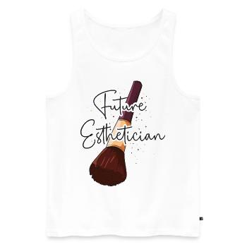 Cute Licensed Esthetician Skincare - Männer Premium Bio Tank Top - Weiß - Vorne - Michal (187cm)