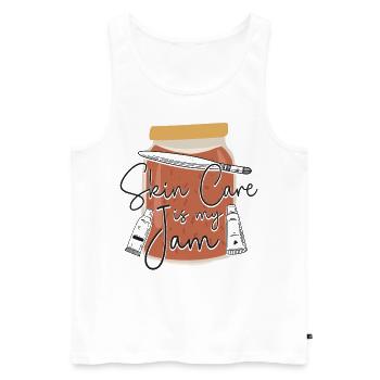 Cute Licensed Esthetician Skincare - Männer Premium Bio Tank Top - Weiß - Vorne - Michal (187cm)