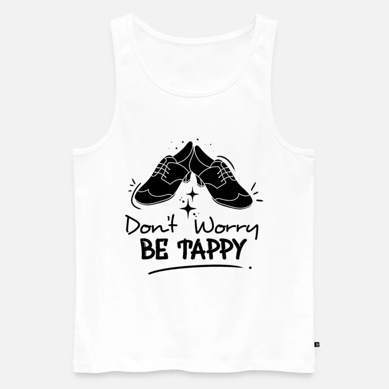 Stepptänzer Stepptanzschuhe Stepptanzlehrer - Männer Premium Bio Tank Top - Weiß