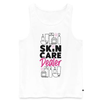 Cute Licensed Esthetician Skincare - Männer Premium Bio Tank Top - Weiß - Vorne - Michal (187cm)