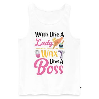Cute Esthetician Skincare - Männer Premium Bio Tank Top - Weiß - Vorne - Michal (187cm)