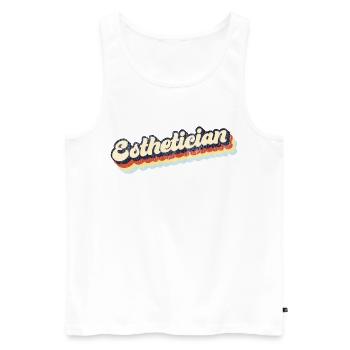 Cute Licensed Esthetician Skincare - Männer Premium Bio Tank Top - Weiß - Vorne - Michal (187cm)