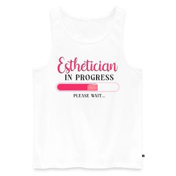 Cute Licensed Esthetician Skincare - Männer Premium Bio Tank Top - Weiß - Vorne - Michal (187cm)