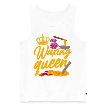 Esthetician Skincare Beautician - Männer Premium Bio Tank Top - Weiß - Vorne - Michal (187cm)