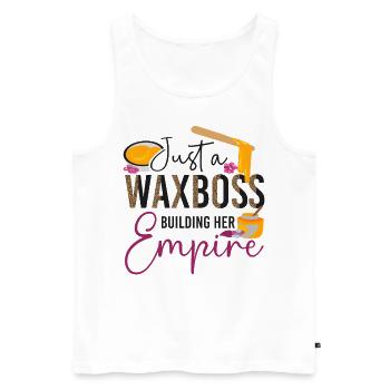 Cute Esthetician Skincare - Männer Premium Bio Tank Top - Weiß - Vorne - Michal (187cm)
