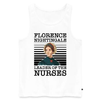 Krankenschwester Florence Nightingale Medizinische - Männer Premium Bio Tank Top - Weiß - Vorne - Michal (187cm)