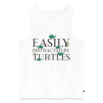 Sea Turtle Tortoise Easily - Männer Premium Bio Tank Top - Weiß - Vorne - Michal (187cm)