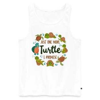 Tortue de tortue de mer juste une tortue de plus - Débardeur bio Premium Homme - blanc - Devant - Michal (187cm)