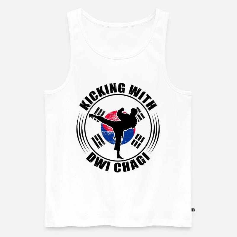 Tang Soo Do Geschenk - Männer Premium Bio Tank Top - Weiß
