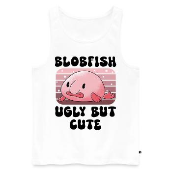 Meeresbiologe Tiefseefisch Blobfisch Ozean - Männer Premium Bio Tank Top - Weiß - Vorne - AI Model Male 178 light (178cm)