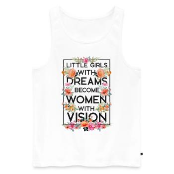 Feminist Flower Floral Little - Men's Premium Organic Tank Top - white - Front - Michal (187cm)