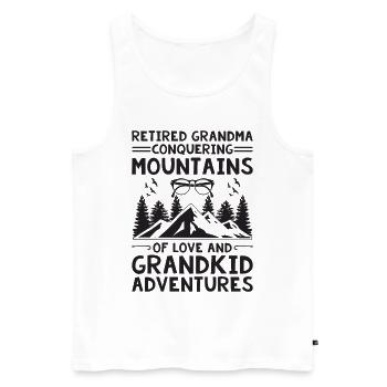 Pensionierte Oma Eroberung der Berge Ruhestand Pe - Männer Premium Bio Tank Top - Weiß - Vorne - Michal (187cm)