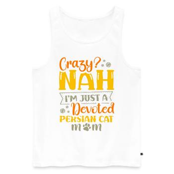 Perserkatze Katzenliebhaber Katzenbesitzer Perserlanghaar C - Männer Premium Bio Tank Top - Weiß - Vorne - Michal (187cm)
