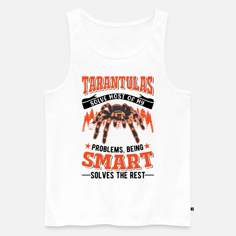 Tarantel Spinne Tarantula - Männer Premium Bio Tank Top - Weiß