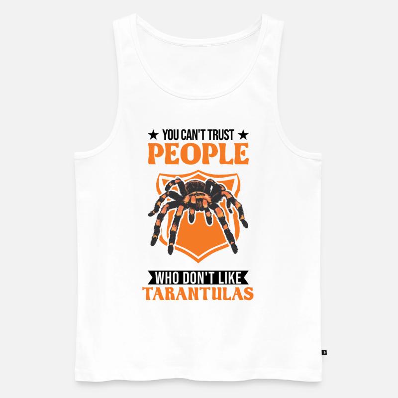Tarantel Haustier Spinne Tarantula - Männer Premium Bio Tank Top - Weiß