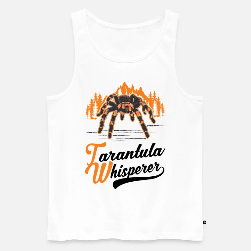 Tarantel Flüsterer Tarantula Whisperer - Männer Premium Bio Tank Top - Weiß