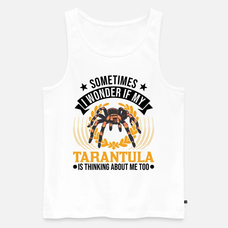 Tarantel Spinne Tarantula - Männer Premium Bio Tank Top - Weiß