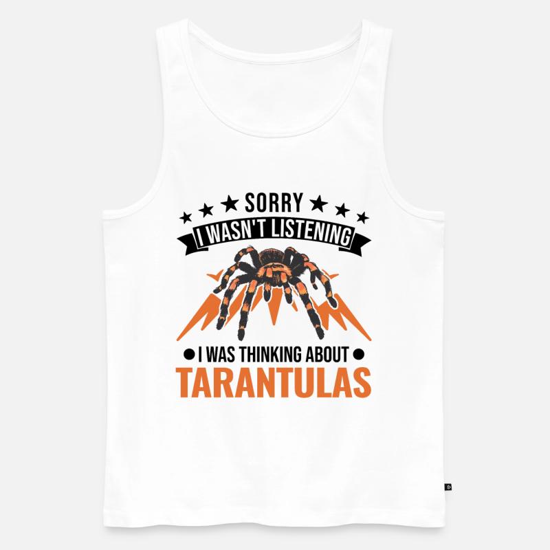 Tarantel Geschenk Spinne Tarantula - Männer Premium Bio Tank Top - Weiß