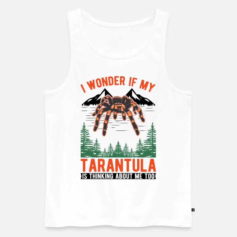 Tarantel Spinne Tarantula - Männer Premium Bio Tank Top - Weiß