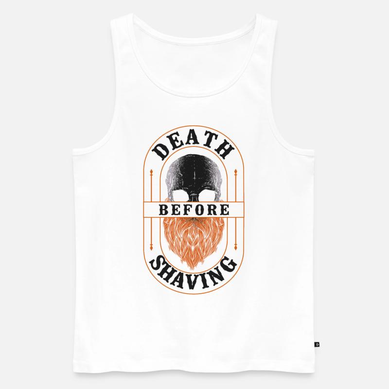Beard Lover Bearded Man Ginger - Männer Premium Bio Tank Top - Weiß