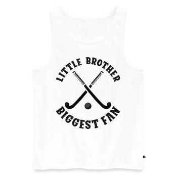Hockey sur gazon Petit Frère - Débardeur bio Premium Homme - blanc - Devant - Michal (187cm)