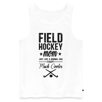 Maman de hockey sur gazon Maman de hockey sur gazon - Débardeur bio Premium Homme - blanc - Devant - Michal (187cm)