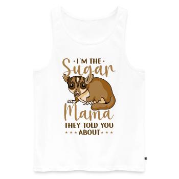 Australie Marsupial Faune Animal Amant Sucre - Débardeur bio Premium Homme - blanc - Devant - Michal (187cm)