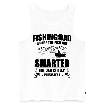 Pêche Papa Papa Pêcheur Childern Drôle Poisson Alors - Débardeur bio Premium Homme - blanc - Devant - Michal (187cm)