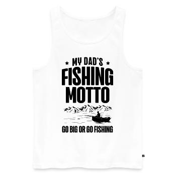Pêche Papa Papa Pêcheur Childern Drôle Poisson Alors - Débardeur bio Premium Homme - blanc - Devant - Michal (187cm)