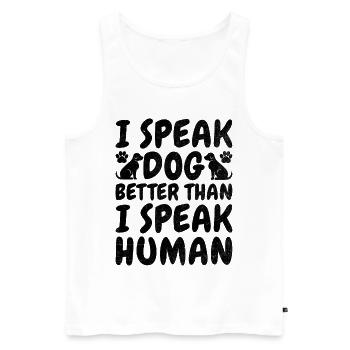 Dog Trainer Dog Training Training Dogs Pet Care Pr - Men's Premium Organic Tank Top - white - Front - Michal (187cm)