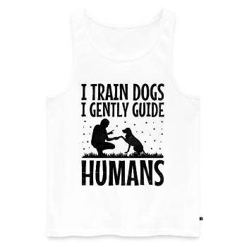 Dog Trainer Dog Training Training Dogs Pet Care Pr - Men's Premium Organic Tank Top - white - Front - Michal (187cm)