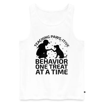 Dog Trainer Dog Training Training Dogs Pet Care Pr - Men's Premium Organic Tank Top - white - Front - Michal (187cm)