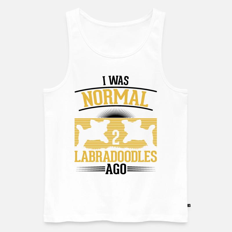 Labradoodle Hundebesitzer Geschenk - Männer Premium Bio Tank Top - Weiß