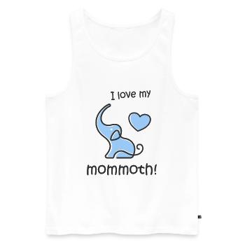 Fans de l’âge de glace de l’éléphant mammouth et futures mamans - Débardeur bio Premium Homme - blanc - Devant - Michal (187cm)