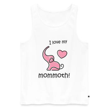 Mammoth Elephant Ice Age Fans and Moms-to-be - Men's Premium Organic Tank Top - white - Front - Michal (187cm)
