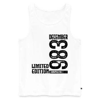 Geburtstagsgeschenk Dezember 1983. Dezember 1983. - Männer Premium Bio Tank Top - Weiß - Vorne - Michal (187cm)