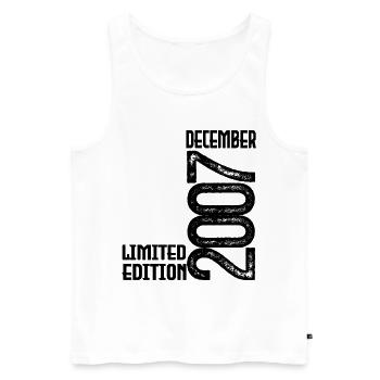 Birthday Gift December 2007. December 2007. - Men's Premium Organic Tank Top - white - Front - Michal (187cm)