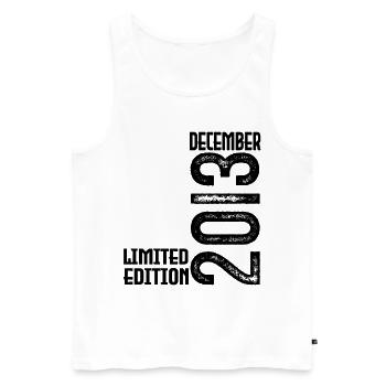 Birthday Gift December 2013. December 2013. - Men's Premium Organic Tank Top - white - Front - Michal (187cm)
